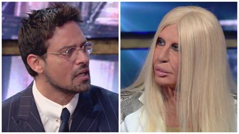 versace garko|Donatella Versace e Gabriel Garko .